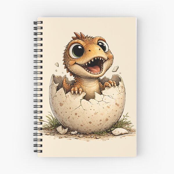 Item preview, Cute Baby Dinosaur Hatching From Egg designed and sold by GogaVibeRe.