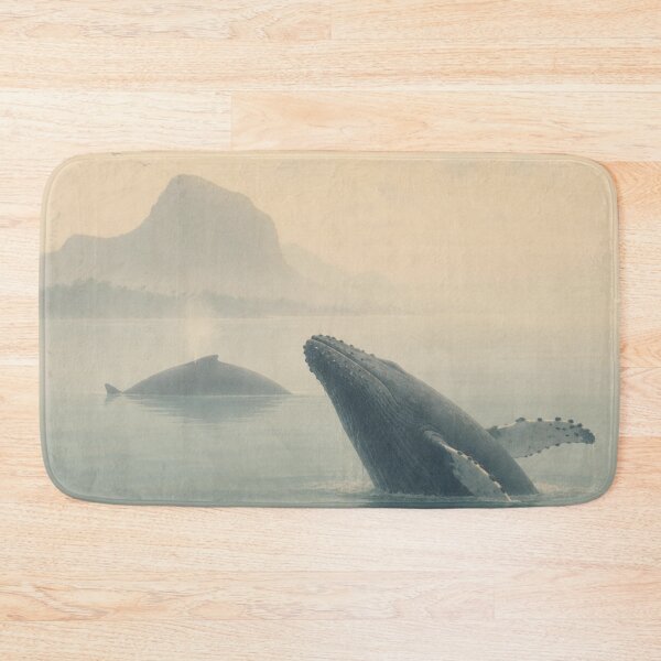 Item preview, Minimal Humpback Whale Ocean Serenity Art designed and sold by Creative_Canvas.