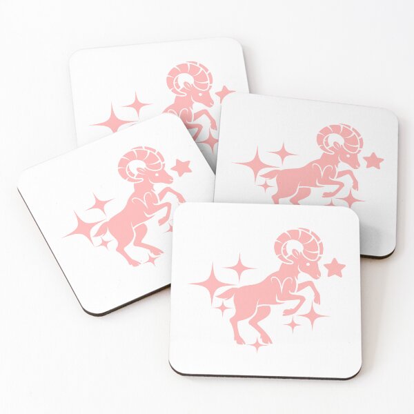 Item preview, Aries Zodiac Constellation Pink Starlight Celestial Art designed and sold by Niji Hibana.