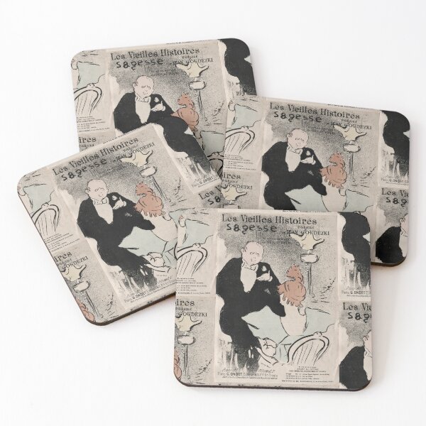 Item preview, Les Vieilles Histoires Sagesse by Henri de Toulouse-Lautrec | Belle Époque French Cabaret Poster Print designed and sold by artofuniverse.
