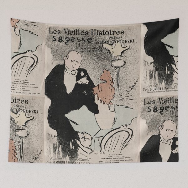 Item preview, Les Vieilles Histoires Sagesse by Henri de Toulouse-Lautrec | Belle Époque French Cabaret Poster Print designed and sold by artofuniverse.