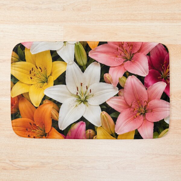 Item preview, Colourful Lily Floral Botanical Pattern Artwork designed and sold by ArtComixHaven.