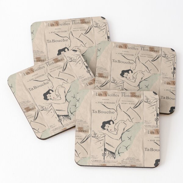 Item preview, Les Vieilles Histoires Ta Bouche by Henri de Toulouse-Lautrec | Belle Époque French Art Nouveau Poster designed and sold by artofuniverse.