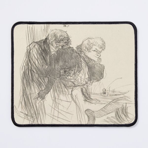 Item preview, Les Vieux Papillons by Henri de Toulouse-Lautrec | Vintage Parisian Café Sketch Art Print designed and sold by artofuniverse.
