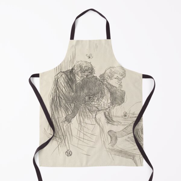 Item preview, Les Vieux Papillons by Henri de Toulouse-Lautrec | Vintage Parisian Café Sketch Art Print designed and sold by artofuniverse.