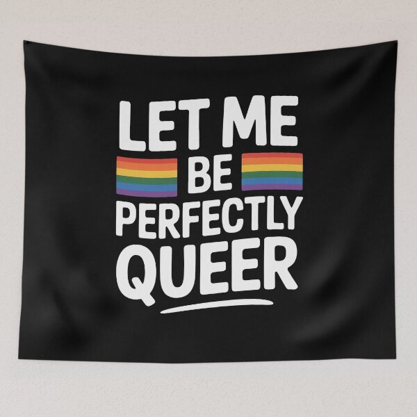 Item preview, Let Me Be Perfectly Queer Funny Queer Pride Gift LGBT Humor designed and sold by Say It With Ink.