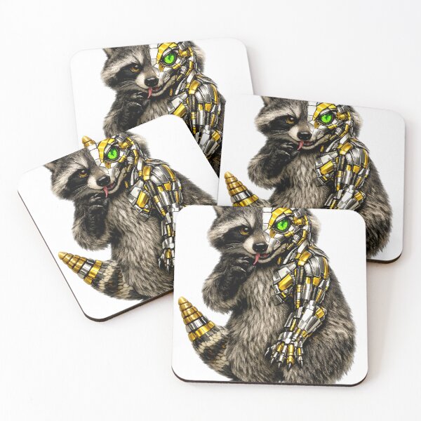 Item preview, Intrepid Raccoon with Bionic Touch designed and sold by Naturalite19.