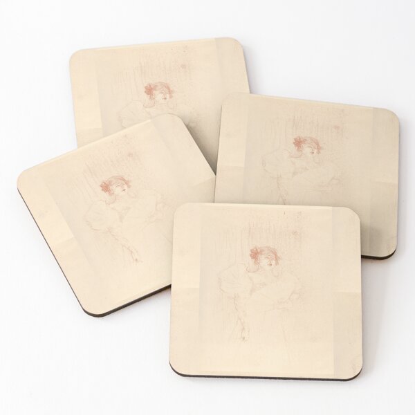 Item preview, Luce Myrès Front View by Henri de Toulouse-Lautrec | Belle Époque Cabaret Portrait Art Print designed and sold by artofuniverse.