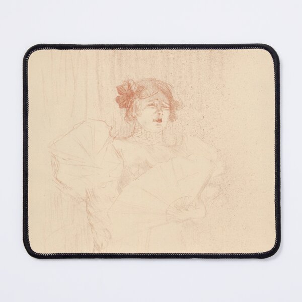 Item preview, Luce Myrès Front View by Henri de Toulouse-Lautrec | Belle Époque Cabaret Portrait Art Print designed and sold by artofuniverse.