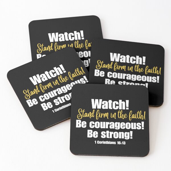 Item preview, Bible Verse About Strength - 1 Corinthians 16:13 designed and sold by bible-prints.