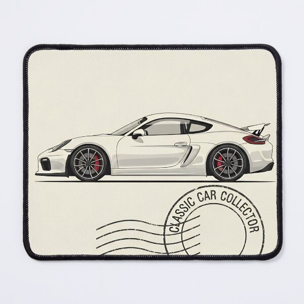 Item preview, Porsche Cayman GT4 Modern Sports Car Vintage Postage Stamp Art designed and sold by Motorline44.