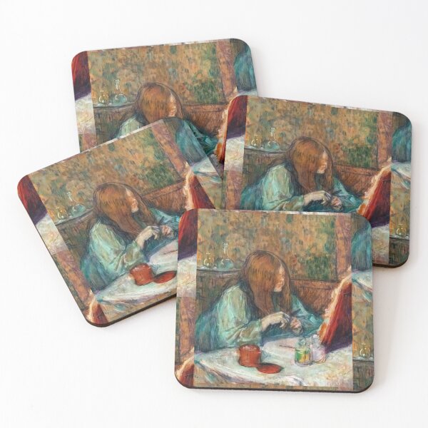 Item preview, Madame Poupoule at Her Toilet by Henri de Toulouse-Lautrec | Belle Époque Vanity Portrait Art Print designed and sold by artofuniverse.