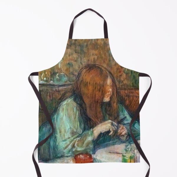 Item preview, Madame Poupoule at Her Toilet by Henri de Toulouse-Lautrec | Belle Époque Vanity Portrait Art Print designed and sold by artofuniverse.