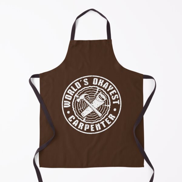 Item preview, World's Okayest Carpenter Vintage Distressed Woodworking Badge designed and sold by Dmetalx Art Apparel.