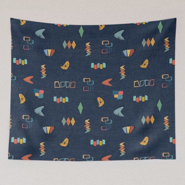 Item preview, Mid Century Modern Textured Navy Blue designed and sold by KSimpson838.