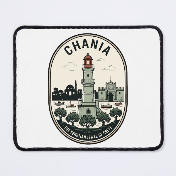 Item preview, Vintage Chania Crete Venetian Lighthouse Travel Badge designed and sold by k3rstman1.