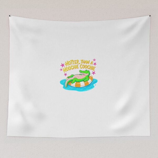 Item preview, Hotter Than A Hoochie Coochie Southern Alligator Summer Vacation Lake Life Humor designed and sold by PamoHunter.
