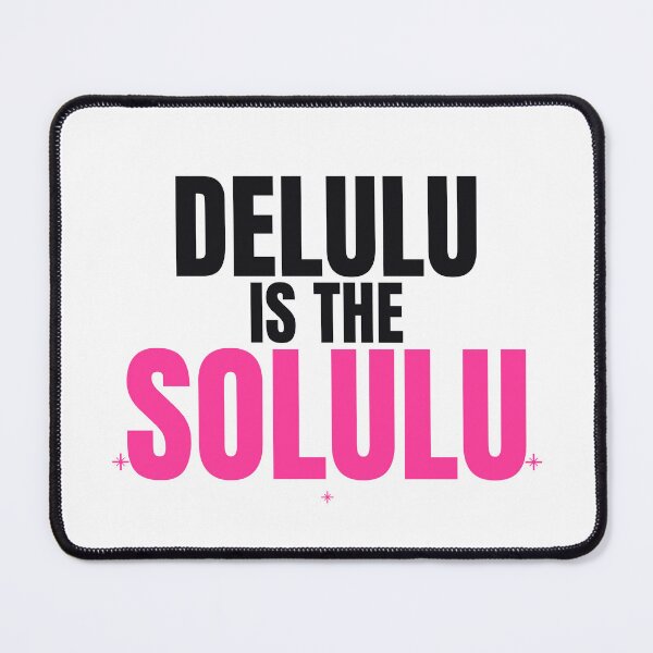 Item preview, Delulu Is The Solulu Funny Sticker | Gen Z Slang Aesthetic Quote designed and sold by CaptainDude.