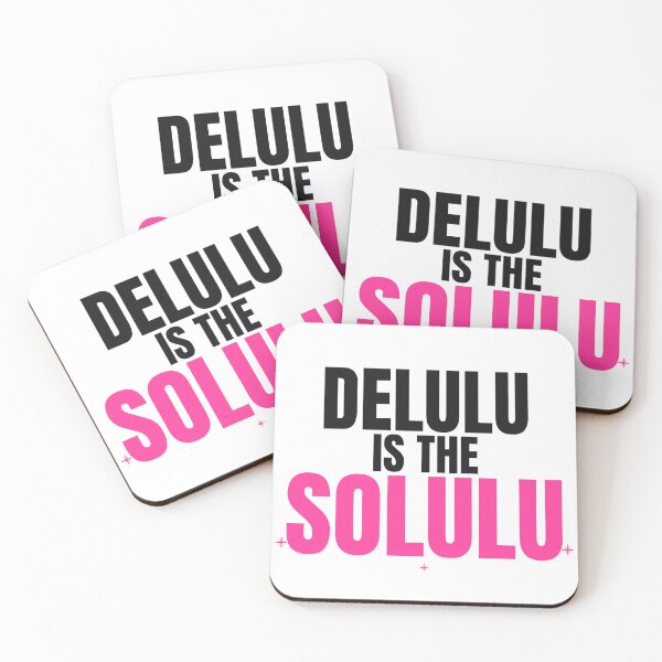 Item preview, Delulu Is The Solulu Funny Sticker | Gen Z Slang Aesthetic Quote designed and sold by CaptainDude.