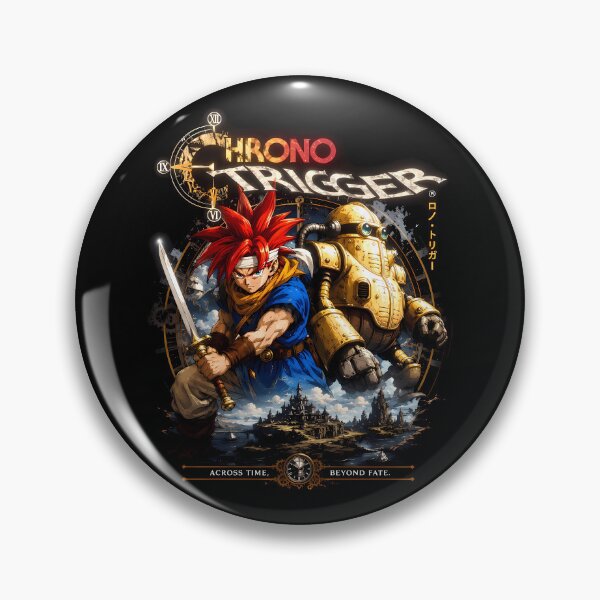 Item preview, Chrono trigger prodigy-across time beyond fate- retro crono and robo dark aesthetic designed and sold by Trinidesigns123.