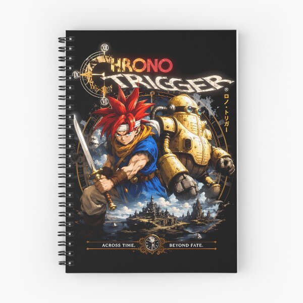 Item preview, Chrono trigger prodigy-across time beyond fate- retro crono and robo dark aesthetic designed and sold by Trinidesigns123.