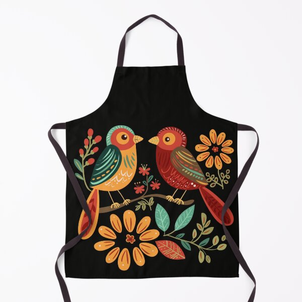 Item preview, Mexican Colorful Birds Folk Flowers Art designed and sold by xiao xuans.