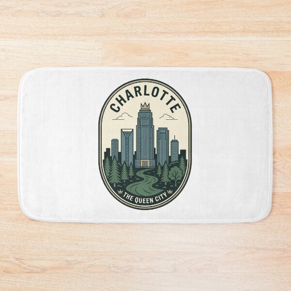 Item preview, Vintage Charlotte North Carolina Queen City Skyline designed and sold by k3rstman1.