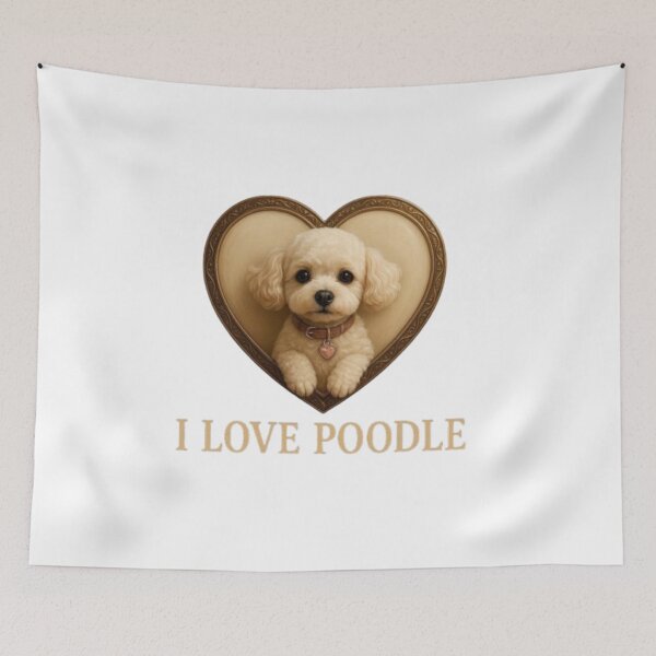 Item preview, I love poodle designed and sold by TodeNina.