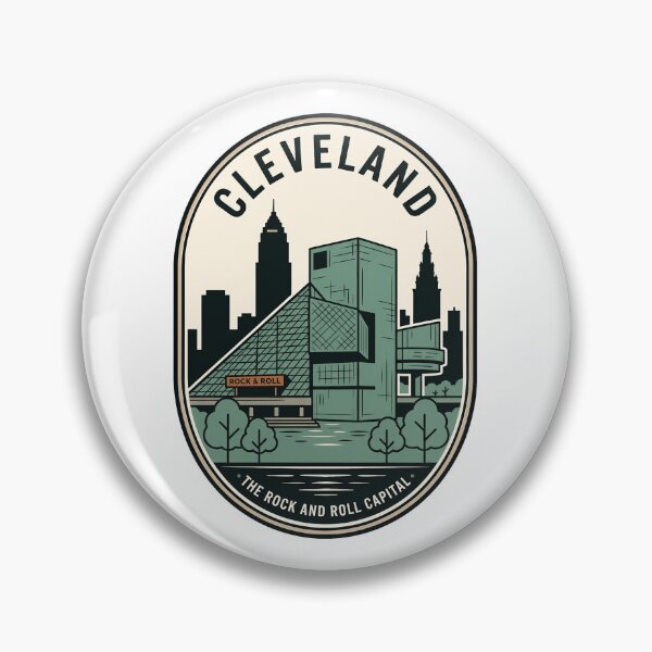 Item preview, Cleveland Ohio Rock and Roll Capital Skyline Retro designed and sold by k3rstman1.