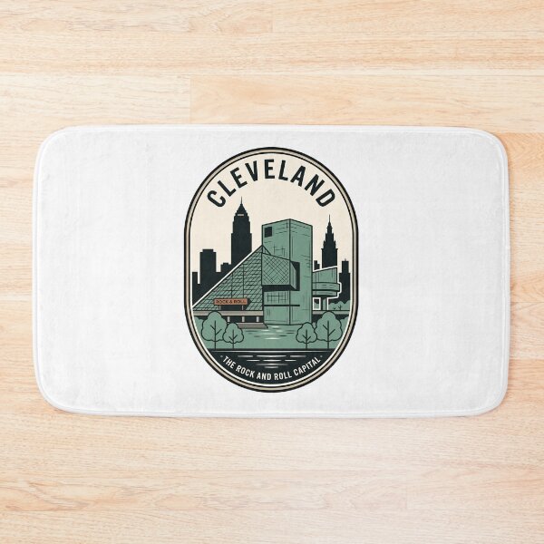 Item preview, Cleveland Ohio Rock and Roll Capital Skyline Retro designed and sold by k3rstman1.