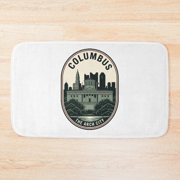 Item preview, Columbus Ohio Arch City Vintage Skyline Badge designed and sold by k3rstman1.
