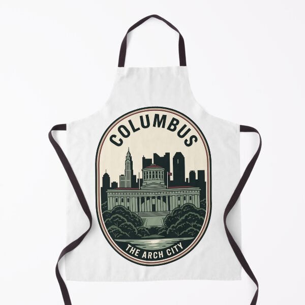 Item preview, Columbus Ohio Arch City Vintage Skyline Badge designed and sold by k3rstman1.