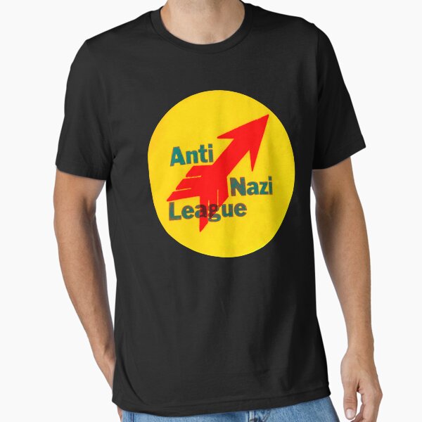 Vista previa del artículo con la obra «Camiseta retro de la Liga Anti Nazi (1)», diseñado y vendido por TrainWreckTees.