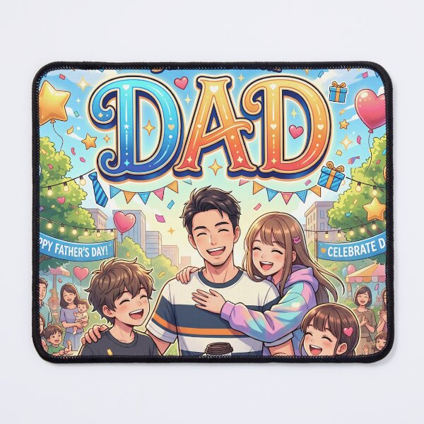 Item preview, Happy Father's Day! A Heartwarming Anime Family Celebration designed and sold by VibranPalette.