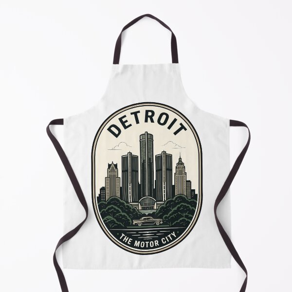 Item preview, Detroit Motor City Vintage Skyline Emblem designed and sold by k3rstman1.
