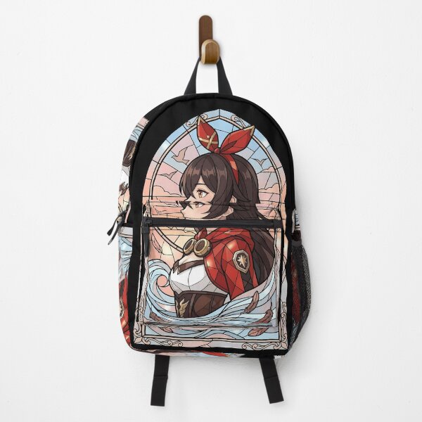 Item preview, Amber Genshin Impact Windy Stained Glass Portrait designed and sold by mildaclairmo.