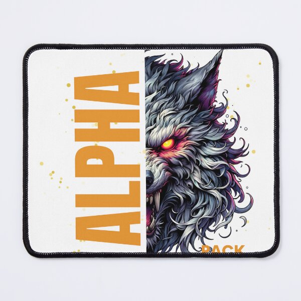 Item preview, Neon Alpha Wolf - The Pack Leader designed and sold by GraphixByHub.