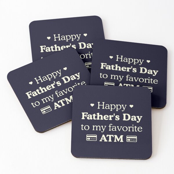 Item preview, Funny Happy Father's Day To My Favorite ATM Typography designed and sold by aspanguji.