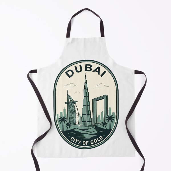 Item preview, Dubai City Of Gold Retro Skyline Badge designed and sold by k3rstman1.