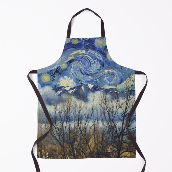 Item preview, Mountains Through Trees Van Gogh Style colorful photo abstract design designed and sold by SmashingDeals.