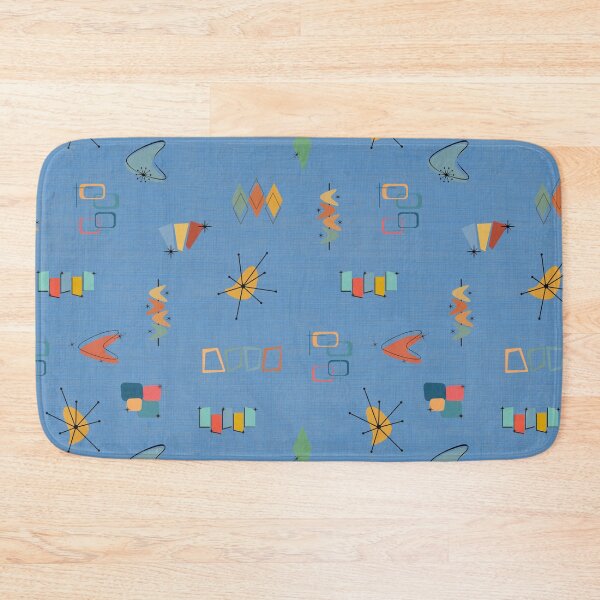 Item preview, Mid Century Modern Textured Medium Blue designed and sold by KSimpson838.