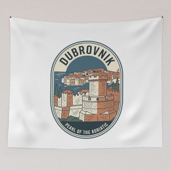 Item preview, Vintage Dubrovnik Croatia Old Town Travel Badge designed and sold by k3rstman1.