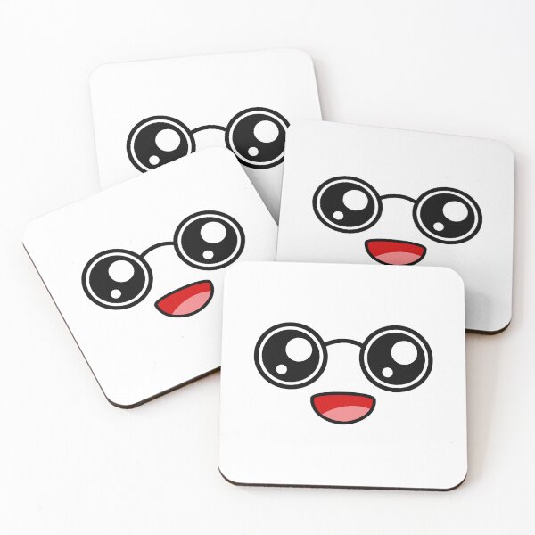 Item preview, Cute kawaii laughing nerdy face designed and sold by BlushyPrint.