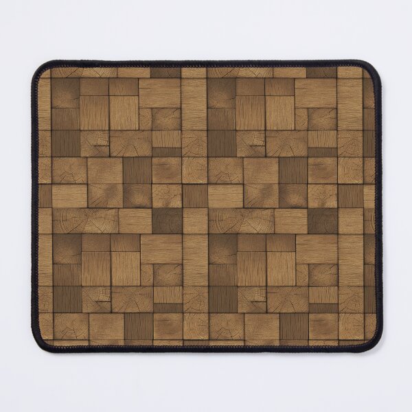 Item preview, Rustic Wood Block Pattern Natural Texture Print designed and sold by NicolasGlowArt.