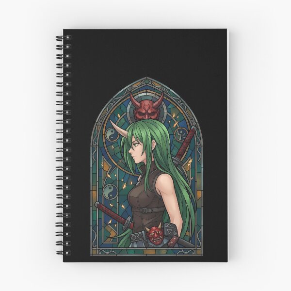 Item preview, Inia Sestina Muv Luv Alternative Oni Mask Stained Glass designed and sold by mildaclairmo.