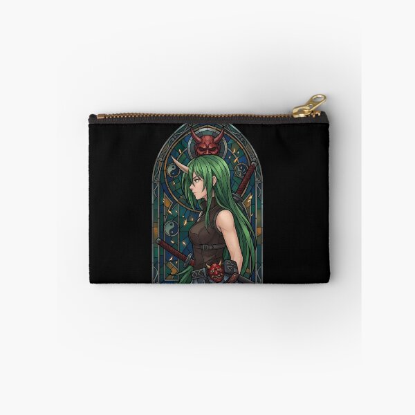 Item preview, Inia Sestina Muv Luv Alternative Oni Mask Stained Glass designed and sold by mildaclairmo.