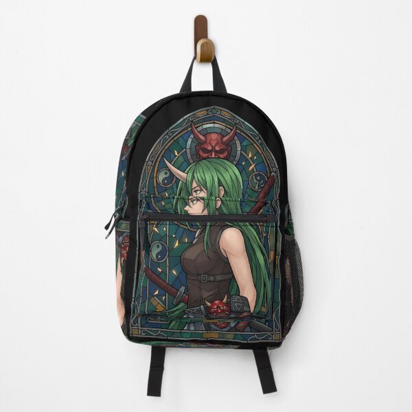Item preview, Inia Sestina Muv Luv Alternative Oni Mask Stained Glass designed and sold by mildaclairmo.