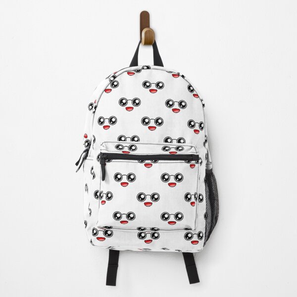 Item preview, Cute kawaii laughing nerdy face pattern designed and sold by BlushyPrint.