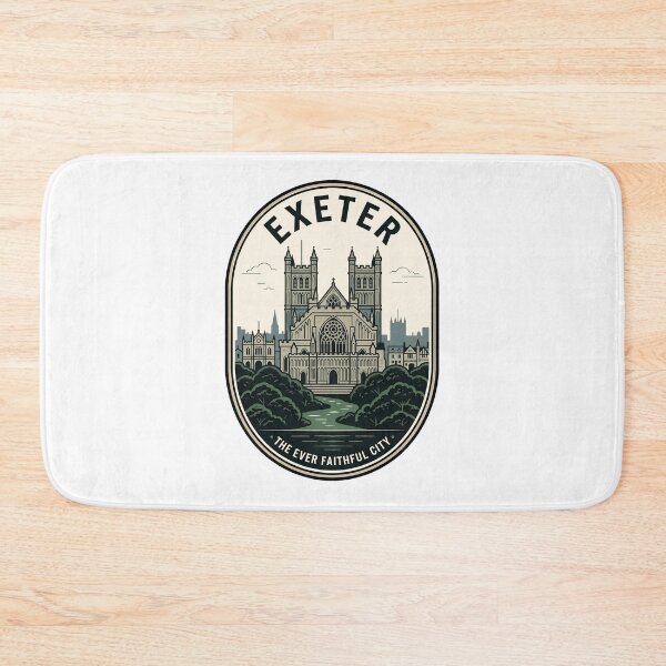 Item preview, Retro Exeter Cathedral Devon England Travel Badge designed and sold by k3rstman1.