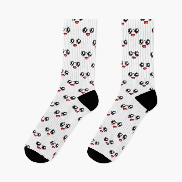 Item preview, Cute kawaii laughing nerdy face pattern designed and sold by BlushyPrint.